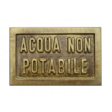 Targhetta Acqua NON Potabile 13126/d