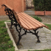 Panchina foresta ghisa legno esotico. 4029