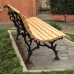 Panchina foresta ghisa legno pino. 4029/PINO