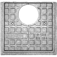 Chiusino pluviale alluminio, per tubo grondaia terminale ghisa d.80. A24