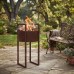Brucialegna da Esterno in Metallo Effetto Corten: MONOLITE