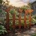 Decorazione in Metallo per Giardino con Uccellini su Staccionata. FENCE Decorazione in Metallo per Giardino con Uccellini su Staccionata. FENCE