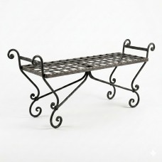 Divanetto, panca in ferro forgiato da interno. MEREA