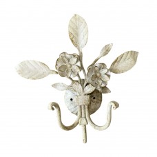 Attaccapanni gancio a parete in ferro floreale. CFI00411500