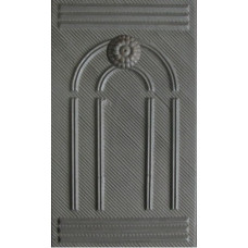 Piastra decoro geometrico per fondale camino cm 28xh.49. Piacam28x49 Piastra decoro geometrico per fondale camino cm 28xh.49. Piacam28x49