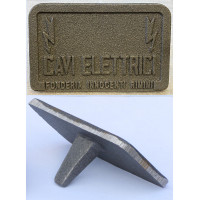 Segnacavo universale ghisa Cavi Elettrici. SEGNACAVO9X14