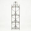 Scaffale Angolare in Ferro e Vetro Battuto. Giotto