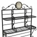 Scaffale Etagere in Ferro Battuto con Orologio. NOX