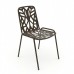 Set da Giardino con Tavolo Rotondo e 4 Sedie in Metallo. Smooth