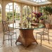 Tavolo Rotondo in PolyRattan con Ripiano in Vetro. MILLY Tavolo Rotondo in PolyRattan con Ripiano in Vetro. MILLY