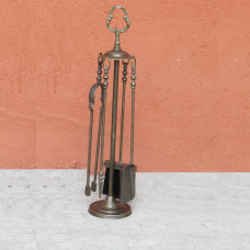 Set attrezzi da caminetto in ottone. 2036/1/B