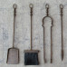 Set attrezzi da caminetto in ottone. 2036/1/B Set attrezzi da caminetto in ottone. 2036/1/B