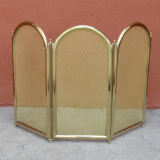 Parascintille in ottone per camino 3 ante. 2019/3/RO