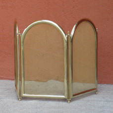 Parafuoco in ottone per camino 3 ante. 2022/3/RO