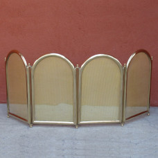 Paraschizzi per caminetto o stufa in ottone 4 ante. 2022/4/RO