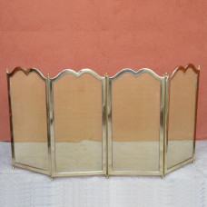 Parascintille per camino o stufa in ottone 4 ante. 2024/4/RO