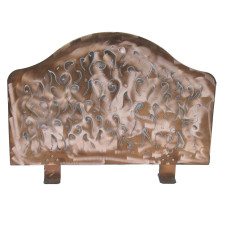 Parascintille per camino o stufa in rame . FUOCO