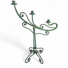 Candelabro a 3 braccio in ferro da appoggio. LUMIER