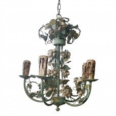 Lampadario in ferro floreale in ferro. LOTTY