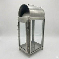 Lanterna porta candela in ferro e vetro. ANNABEL