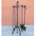 Kit attrezzi camino, focolare ferro. NALY