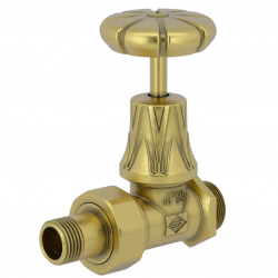 Valvole e Detentori in ottone per termosifoni. Serie Retrò