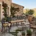 Divanetto 3 posti alluminio per casa o giardino. INGLES-3