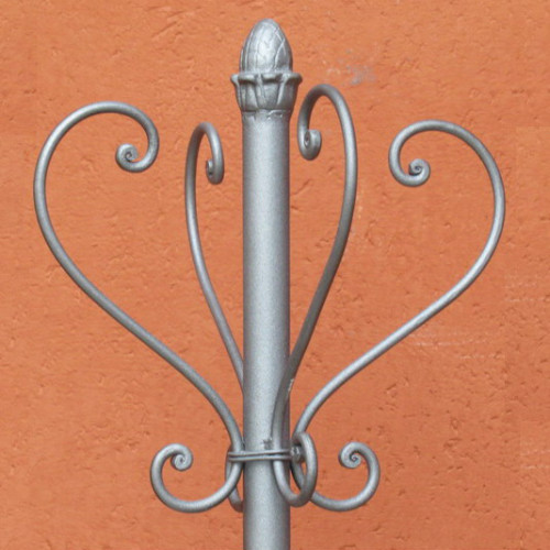 Appendiabiti attaccapanni a colonna col. alluminio compl.di porta ombrelli  uffic - Nonsolopoltrone