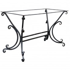 Base tavolo in ferro forgiato interno esterno. ADA