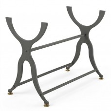 Base tavolo in acciaio pantografato. YVONNE-BIS