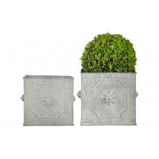 Set 2 vasi quadrati porta piante, porta fiori in metallo. CFI-AM106