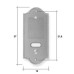 Pulsantiera citofonica in ottone. CFI-PLM/A 
