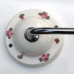 Portasciugamani da muro in metallo e ceramica decorata. R9727/R9728