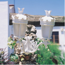 Applique 2 punti luce a muro in alluminio. Farol 0307