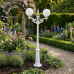 Lampione giardino in alluminio. Globo Basso 020/X