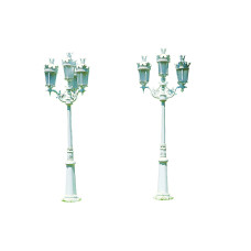 Lampione giardino in alluminio. Farol Basso 030/X