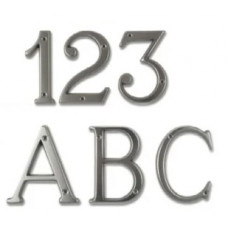 Numeri civici e Lettere in ottone Verniciato Antracite h. cm 8