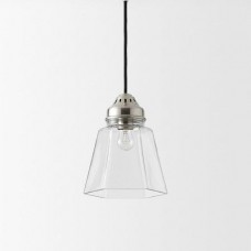Lampadario a Sospensione in Vetro Trasparente e Metallo. Little