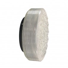 Applique, plafoniera in alluminio e vetro. GLASS