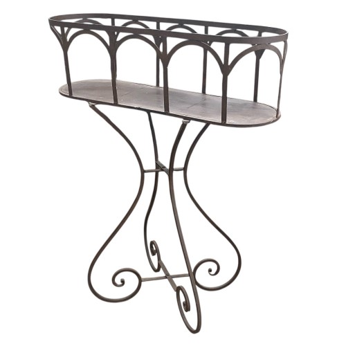VidaXL Portafiori In Ferro 83x25x80 Cm Nero - Scaffale Angolare Per Piante E Oggetti - Struttura Resistente Verniciata A Polvere