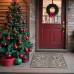 Zerbini o Pulisciscarpe Rettangolare. Albero di Natale Zerbini o Pulisciscarpe Rettangolare. Albero di Natale