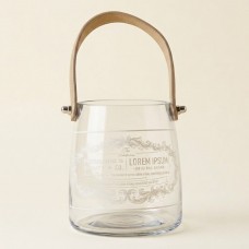 Barattolo o Vaso in Vetro Con Manico Decorativo. LOREM Barattolo o Vaso in Vetro Con Manico Decorativo. LOREM