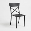 Sedia in Ferro con Schienale a Incrocio. SILLA