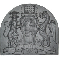 Lastra in alluminio per rivestimenti camino cm 69x62. Araldico