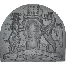 Lastra in alluminio per rivestimenti camino cm 69x62. Araldico