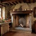 Lastra in ghisa per rivestimenti camino Deco cm 40xh.46. PIAORN48