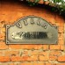 Placca o targa in ottone lucido. VILLA