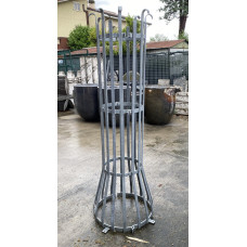 Colonna in acciaio zincato per protezione alberi. 11012 