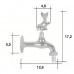 Rubinetto Gatto animale ottone da 1/2''. 13954 Rubinetto Gatto animale ottone da 1/2''. 13954