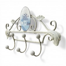 Attaccapanni in ferro e ceramica 3 Posti. LYRA 